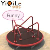 YiQiLe high quality kids outdoor amusement park with multiplayer kids chair fitness swivel chair for public area funny playing